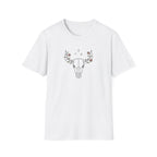 Floral deer skull T-Shirt