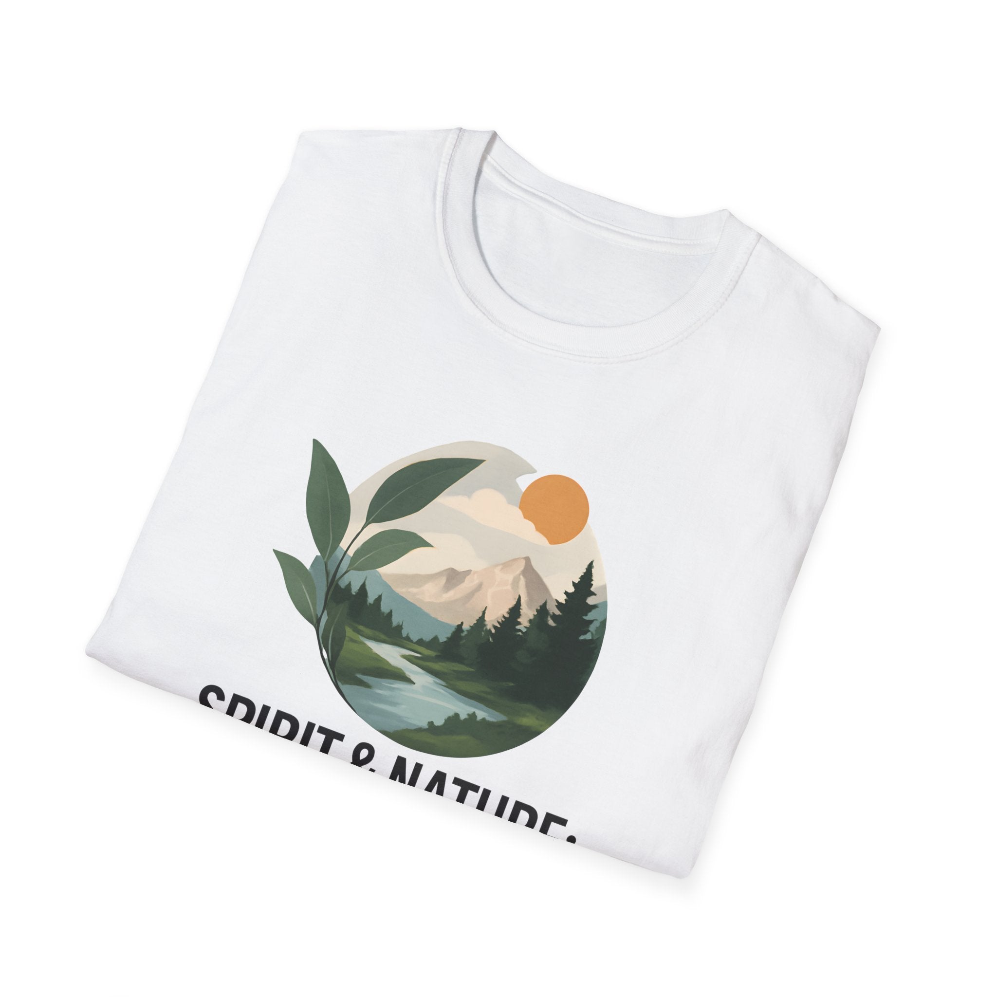 Mountain River Landscape T-Shirt